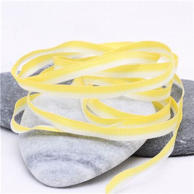 3mm Ombre Ribbon - Lemon